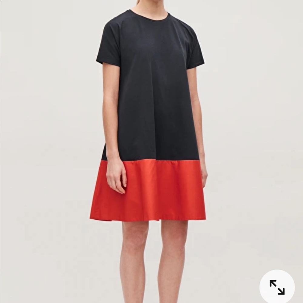 COS Navy and Red Dress